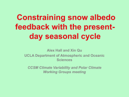 CCSM_Feb2006 - UCLA: Atmospheric and Oceanic Sciences