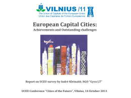 ECEU Conference, Cities of the Future European Capital