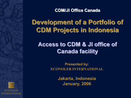 CDM/JI Office Canada