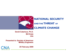National Security and the Threat of Climate Change