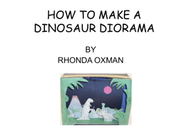 how to make a dinosaur diorama