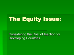 The Equity Issue: