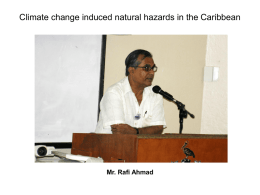 Hazards induced by climate change