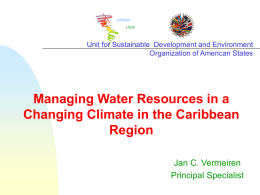 Managing Water Resources in a Changing Climate in the Caribbean