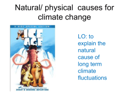 Natural causes of climate chnage