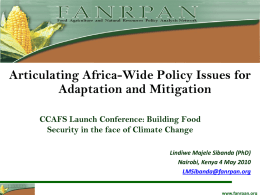 The Africa Bio-Carbon Initiative - CCAFS
