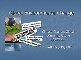 Ozone Depletion and Global warming ppt angie