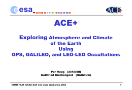 Exploring atmosphere and climate of the Earth using