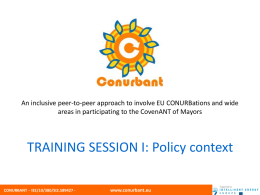 Session I - training I_ Policy context