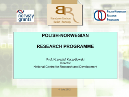 polish-norwegian research programme