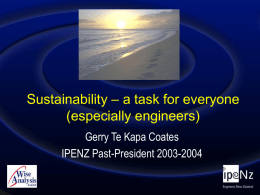 Gerry Coates Keynote - The Sustainability Society