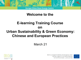 PowerPoint - Urban Sustainability and Green Economy