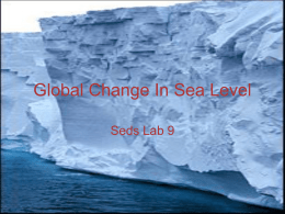 Sealevel - Department of Earth and Planetary Sciences