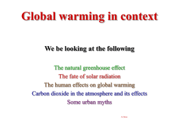 Global warming in context - NIS Aktobe Global Perspectives