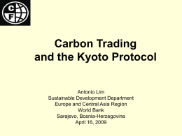 Carbon Trading for Dummies Opportunities for HD Operations
