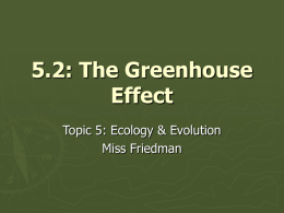 5.2: The Greenhouse Effect - bio