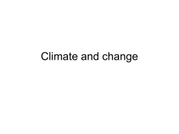 Climate and change revision