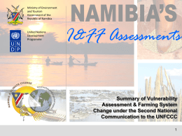 Climate Change Vulnerability and Adaptation Namibia