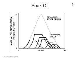 Peak Oil. - Transition Lancaster