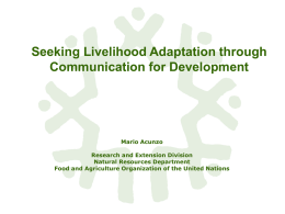 Communication for Development for Natural Resources