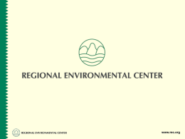 REC Powerpoint template - The Regional Environmental Center for