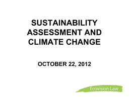 October 22 2012 Session B Sustainability
