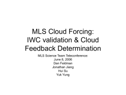 MLS Cloud Forcing