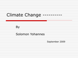 Solomon Yohannes`s presentation