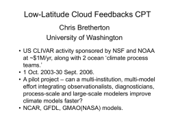 Cloud Feedbacks CPT