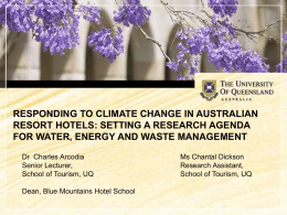 responding to climate change in australian resort hotels