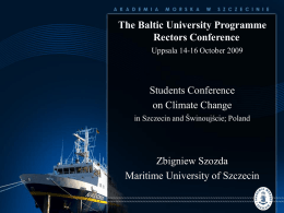 Students Conference on Climate Change in Szczecin and