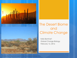 Desertsx - Global Change Biology