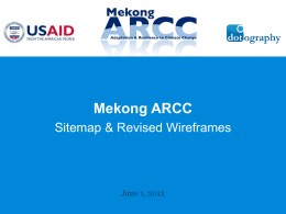 Wireframe - home | Mekong ARCC