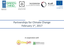 Partnerships for Climate Change