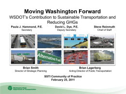 Greenhouse gas reduction strategies from the transportation sector