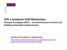 CPD 1 Academic Staff Masterclass