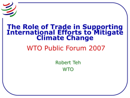Role of multilateral and regional approaches to international