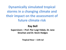 *Dynamically simulated tropical storms in a changing climate and