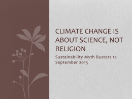 Religion and Climate Change