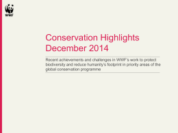 Conservation Highlights PPT - December 2014