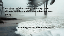 Facing climate change - Climate Psychology Alliance