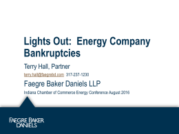 3B. Lights Out: Energy Bankruptcies