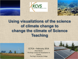 Using visualiztions of the science of climate change to