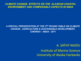 Climat Change Effects on The Alaskan Coastal