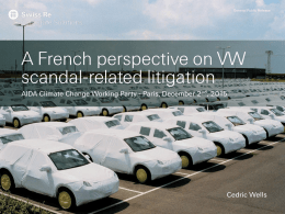 French perspective on VW scandal