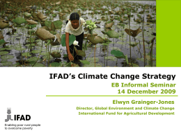 IFAD`s Climate Change Strategy