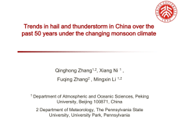 Trends in hail and severe weather activities in China over the past