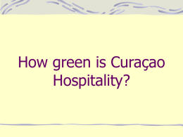 Greening Curaçao hospitality