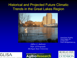 Climate Change in the Great Lakes