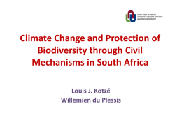 Protection of Biodiversity through Civil
